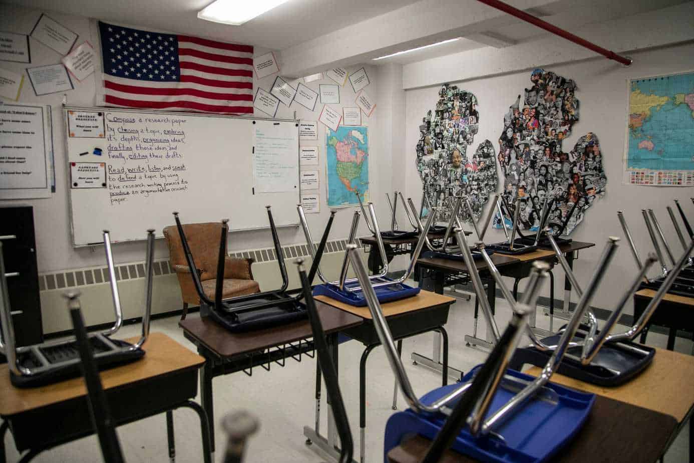 Michigan community schools won’t count internet based understanding but exclusive schools will