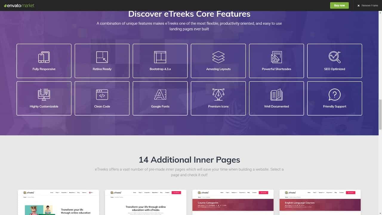 eTreeks Online Courses Education Landing | Site Templates | ThemeForest 26143013